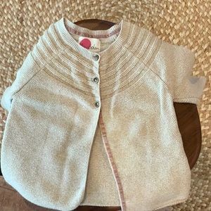 Gold and beige mini boden girls sweater